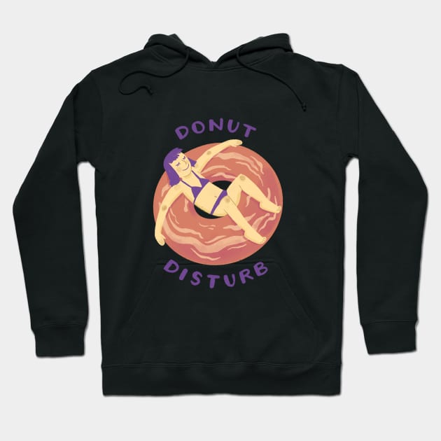 Donut Disturb - Girl Hoodie by leanzadoodles